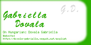 gabriella dovala business card